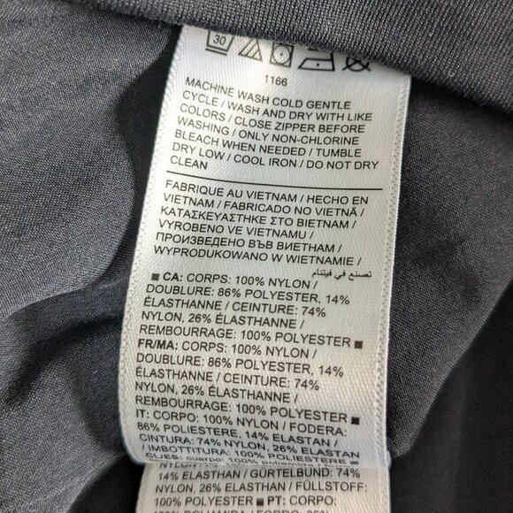 Athleta Quilted Shorts Women's Size 6 Black Apres Ski Drawstring Waist - Picture 14 of 15